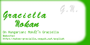 graciella mokan business card